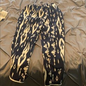 Pants blue and white